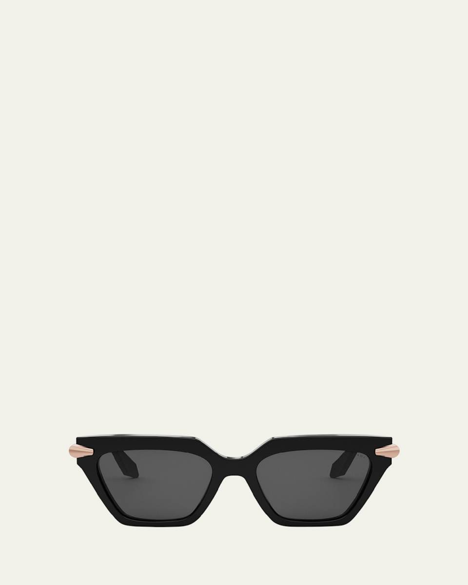 Serpenti Acetate & Nylon Cat-Eye Sunglasses